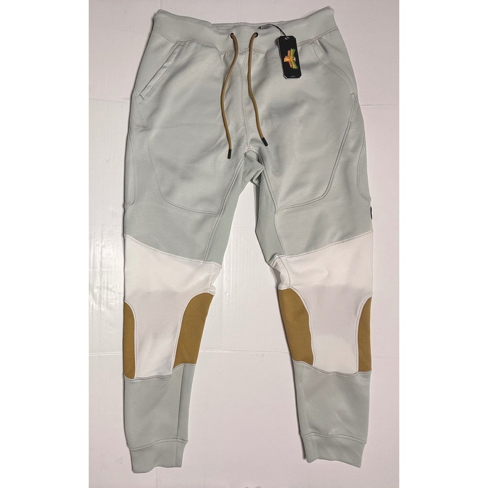 SuperX Power Rangers White Ranger Joggers Mens XL Grey Gold Athletic Sweatpants